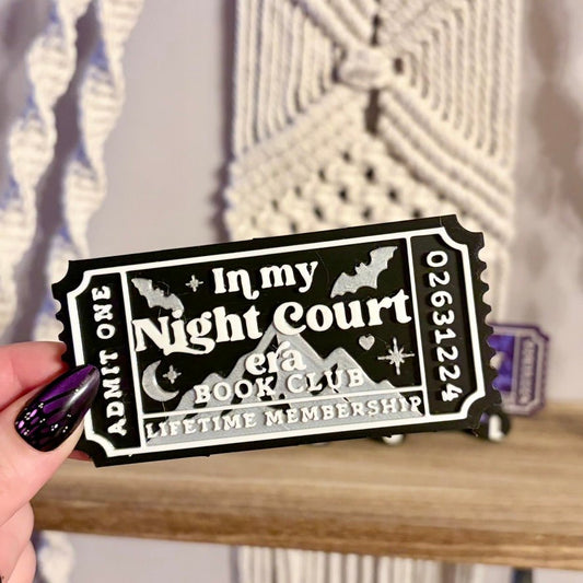 3d Printed Shelf Trope Ticket - In My Night Court Era - Starry Skies Austin