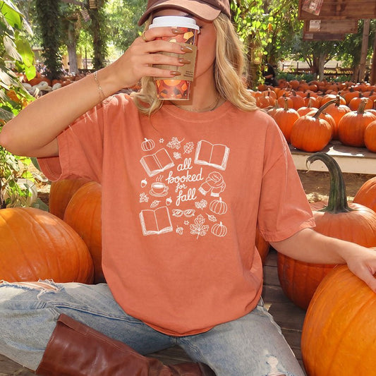 All Booked for Fall Heavyweight Comfort Colors Shirt - Starry Skies Austin