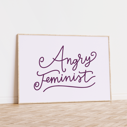 Angry Feminist Unframed Art Print - Starry Skies Austin