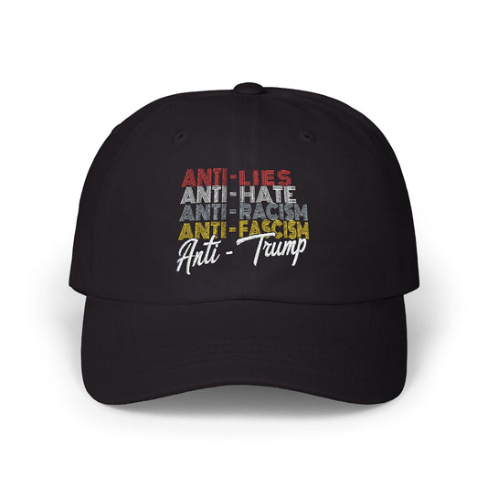Anti Hate Embroidered Dad Hat - Starry Skies Austin