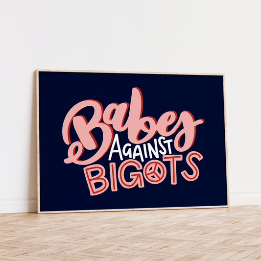 Babes Against Bigots Unframed Art Print - Starry Skies Austin