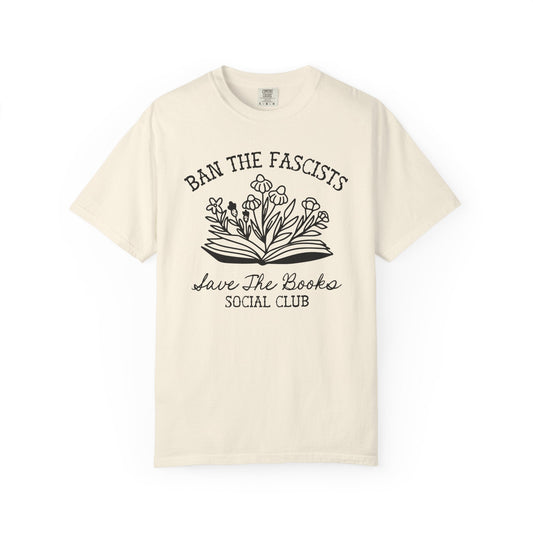 Ban the Fascists Save the Books T-Shirt - Starry Skies Austin