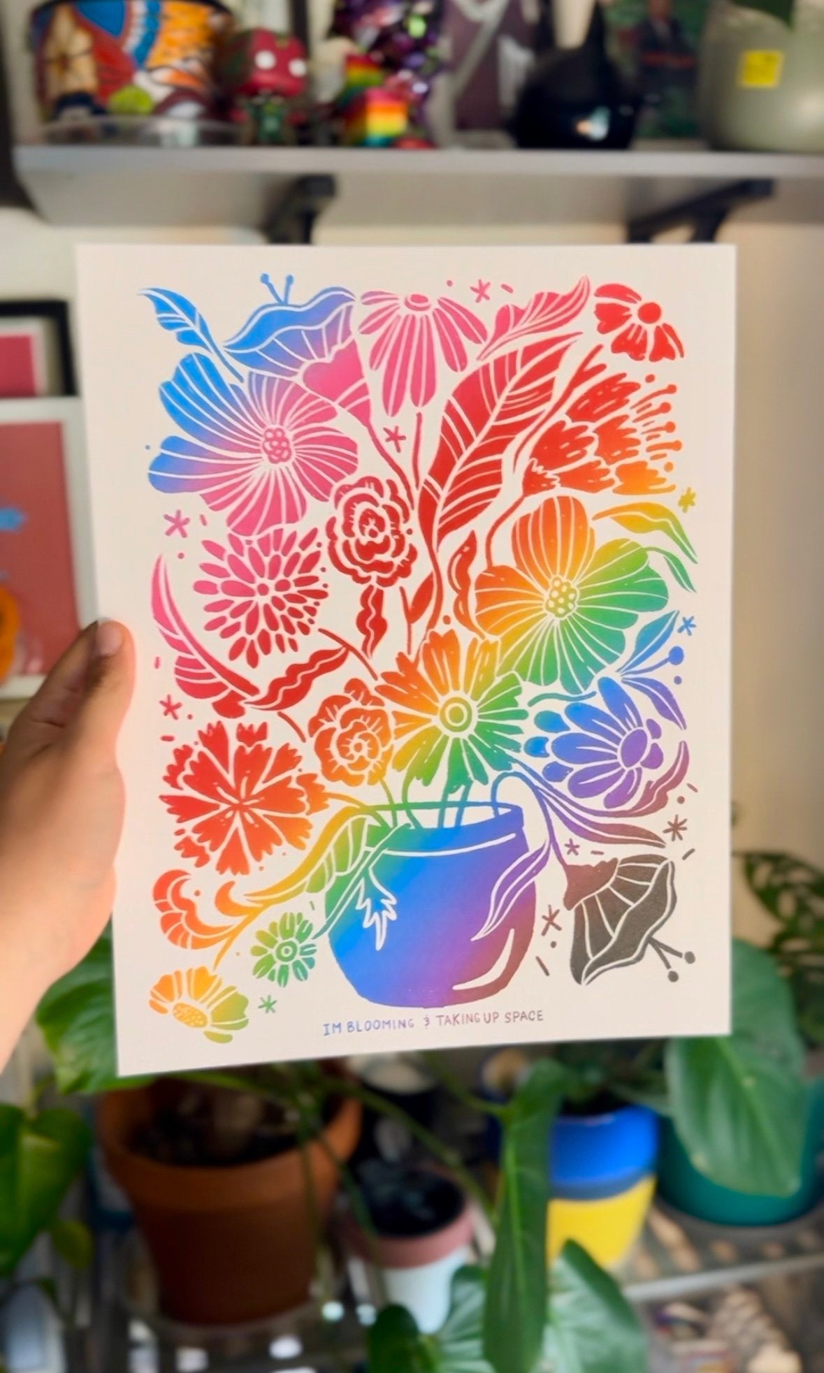 Blooming And Taking Up Space Print - Starry Skies Austin