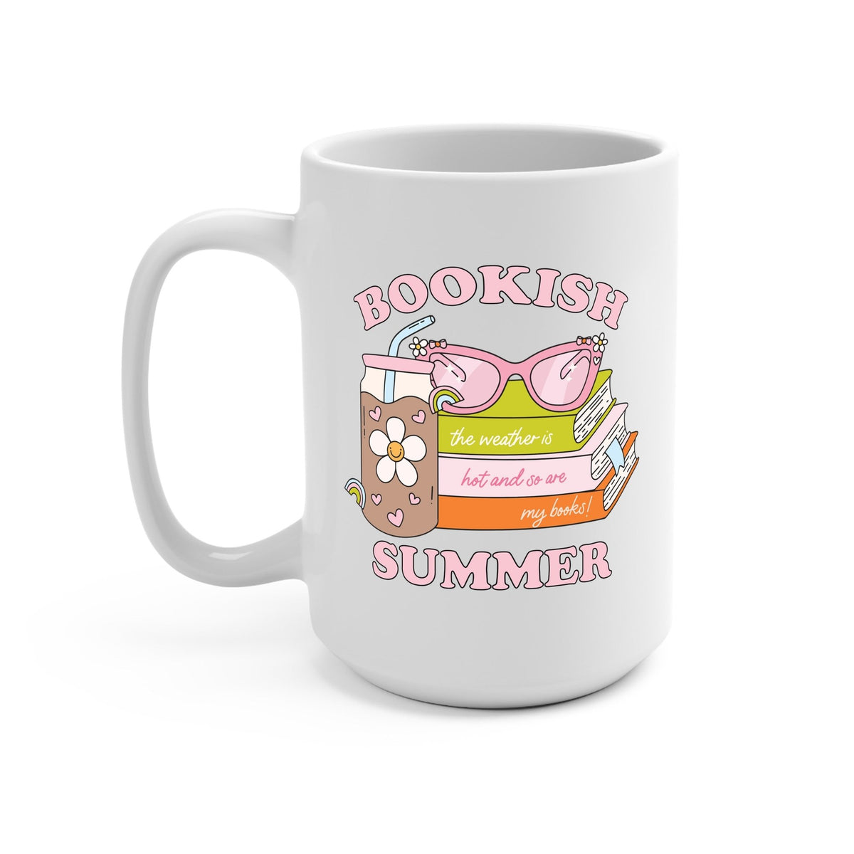 Bookish Summer Glass Cup, Mug & Tumbler with Lid and Straw - Starry Skies Austin