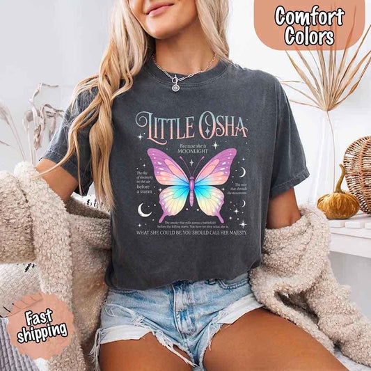 Butterfly Dreamscape Comfort Colors T-Shirt – Soft Aesthetic Tee for Women - Starry Skies Austin