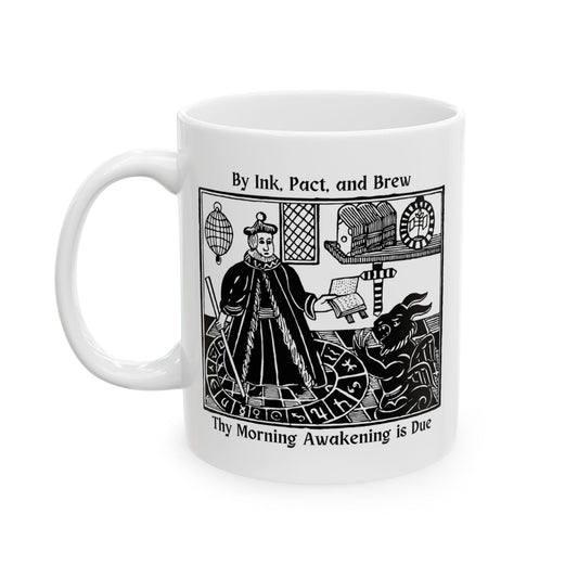 By Ink, Pact, and Brew, Unique Medieval - Style Mug - Starry Skies Austin