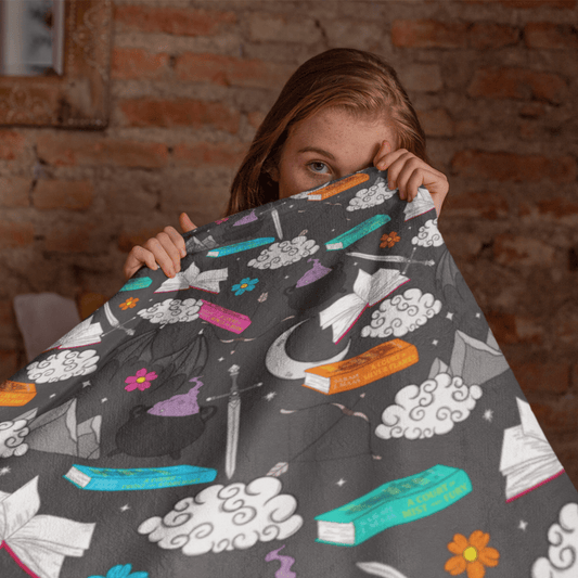 Cozy ACOTAR Velveteen Plush Blanket - Starry Skies Austin