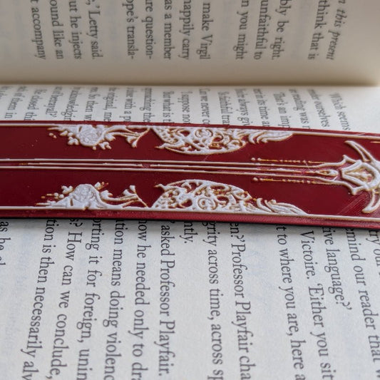Crimson Oath II Sword Bookmark Gothic Medieval Art Reader Gift - Starry Skies Austin