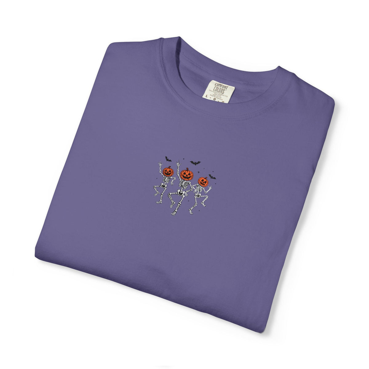 Dancing Skeletons Embroidered T-Shirt - Starry Skies Austin