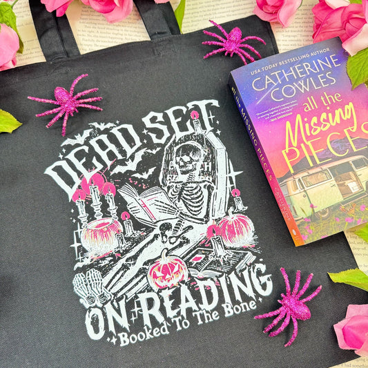 Dead Set On Reading Canvas Tote Bag - Starry Skies Austin
