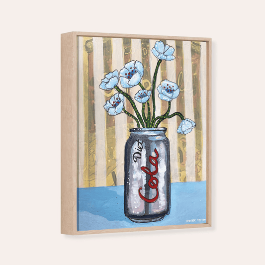 Diet Cola Framed Fine Art Canvas Print - Starry Skies Austin