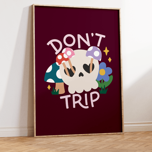 Don't Trip Unframed Art Print - Starry Skies Austin