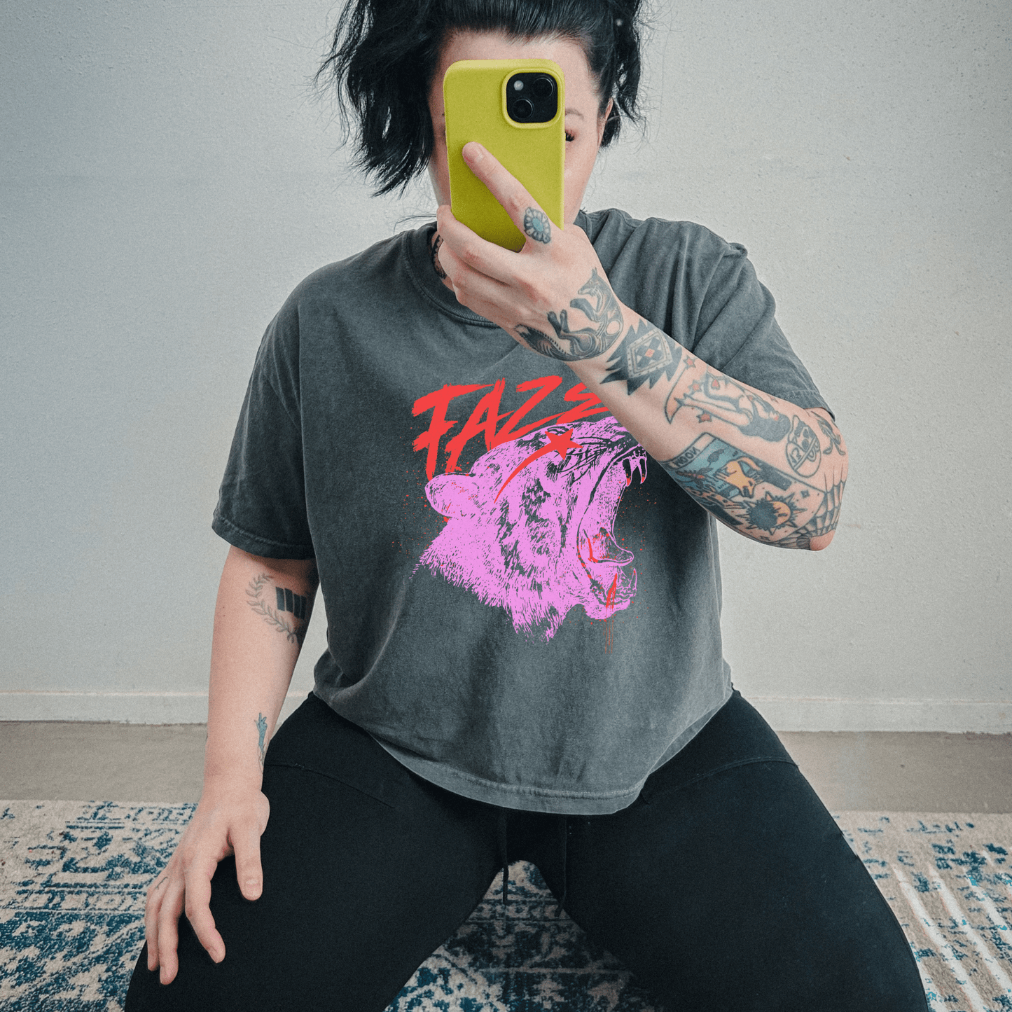 Faze Shield of Sparrows Cropped Tee - Starry Skies Austin