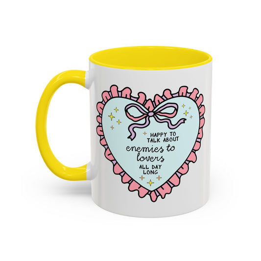 Happy to Talk About Enemies to Lovers All Day Long Coffee Mug - Starry Skies Austin