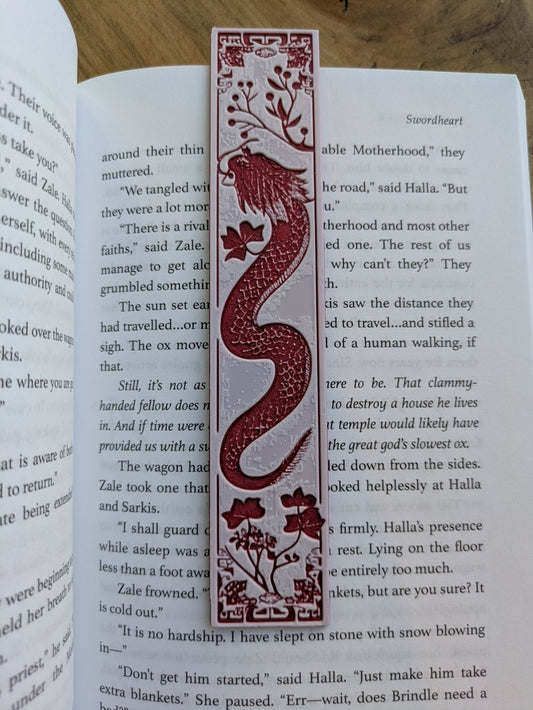 Heraldic Dragon Bookmark Set – Medieval Bestiary Art for Book Lovers - Starry Skies Austin