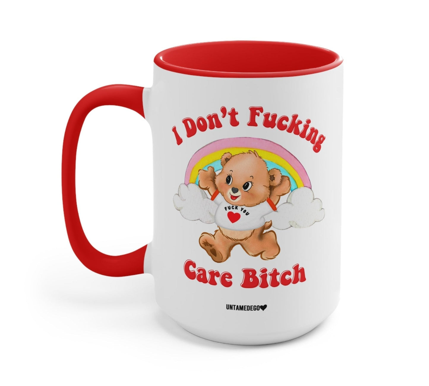 I Don't Fucking Care Bitch Lolly The Bear Mug - Starry Skies Austin