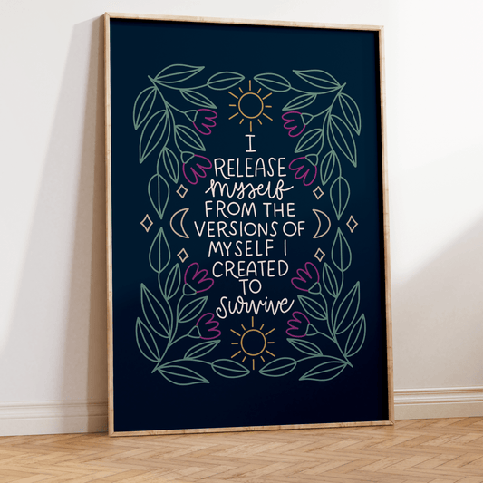 I Release Myself Unframed Art Print - Starry Skies Austin
