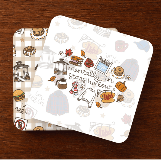 Mentally in Stars Hollow Coasters - Set of 2 - Starry Skies Austin