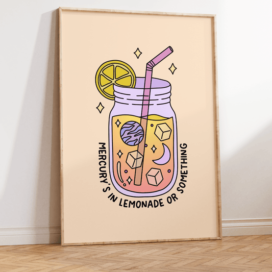 Mercury's in Lemonade or Something Unframed Art Print - Starry Skies Austin