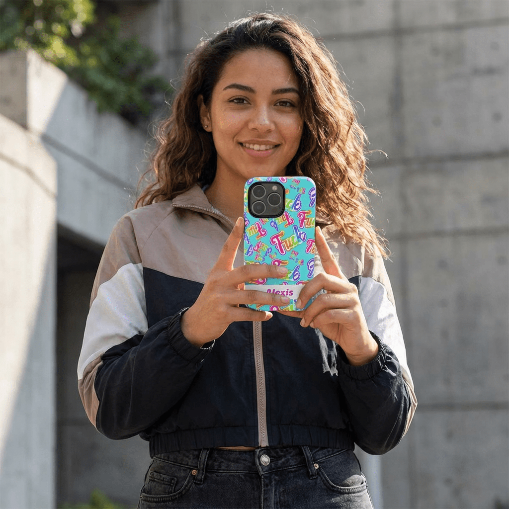 Personalized Phone Case: 90s Inspired Y2K Tough Design - Starry Skies Austin