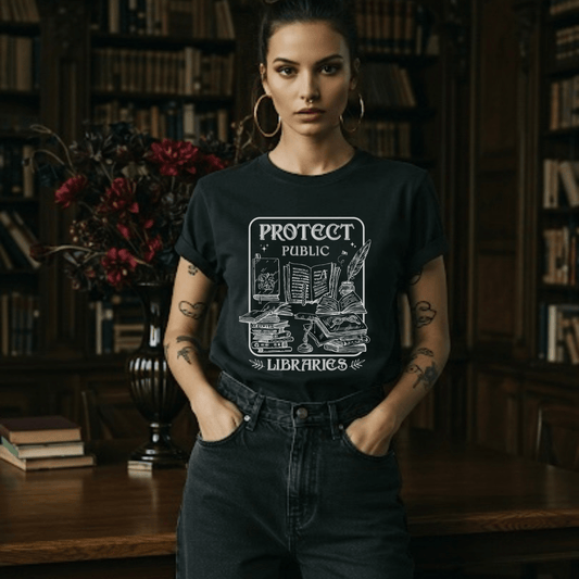 Protect Public Libraries Softstyle Tee - Starry Skies Austin