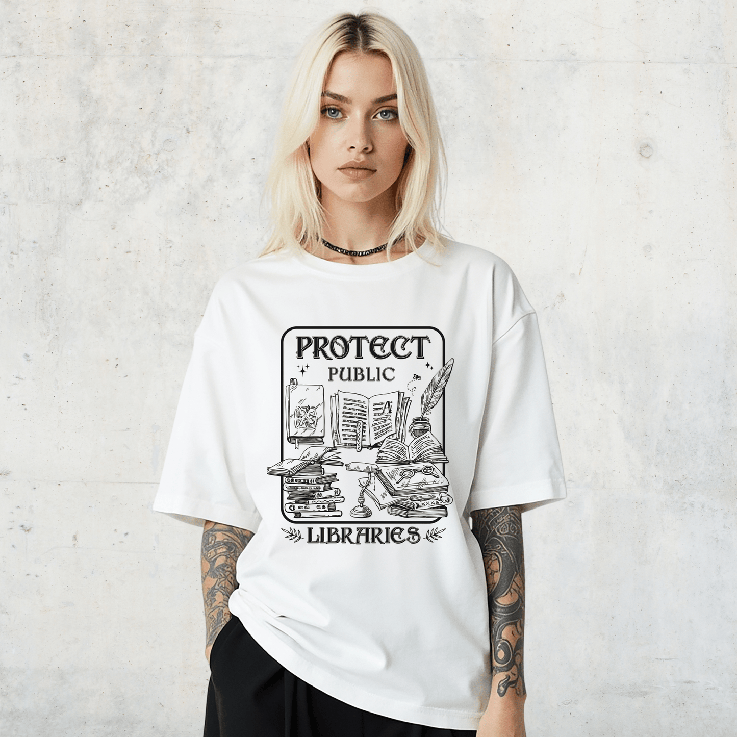 Protect Public Libraries Softstyle Tee - Starry Skies Austin