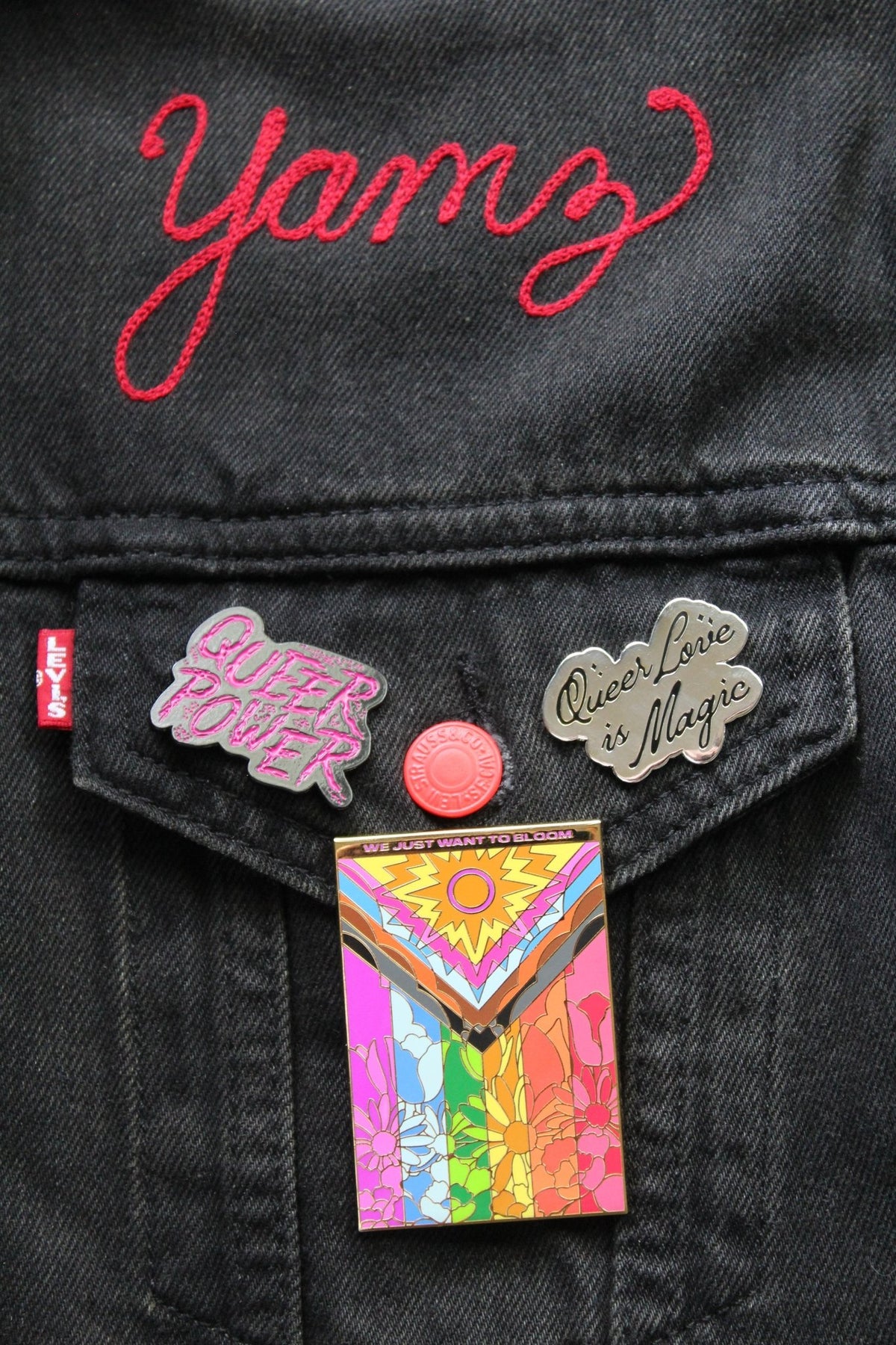 Queer Power Pin - Starry Skies Austin