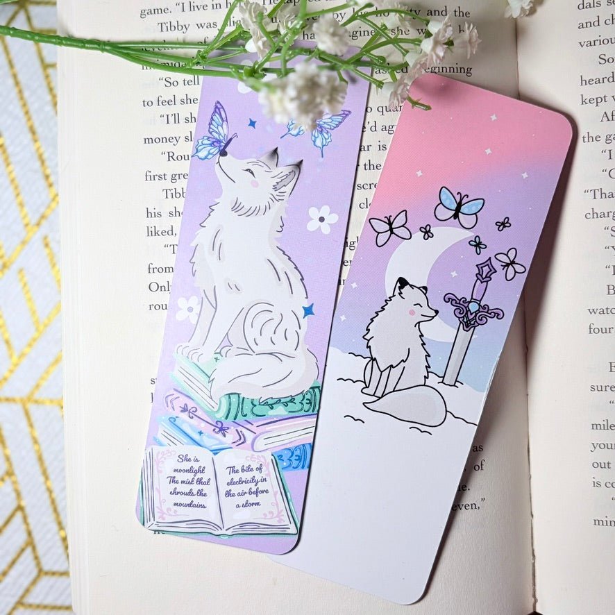 Quicksilver Inspired Dual-Sided Matte Cardstock Bookmark - Starry Skies Austin