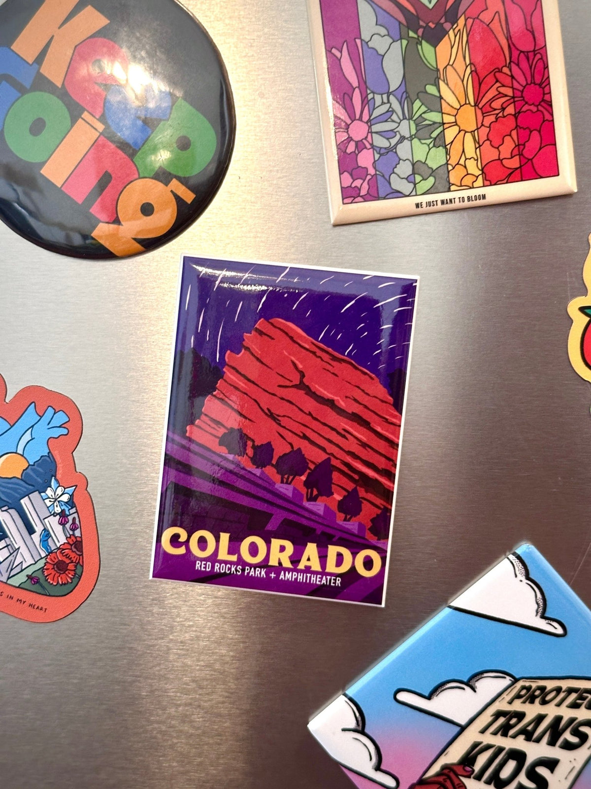 Red Rocks Fridge Magnet - Starry Skies Austin