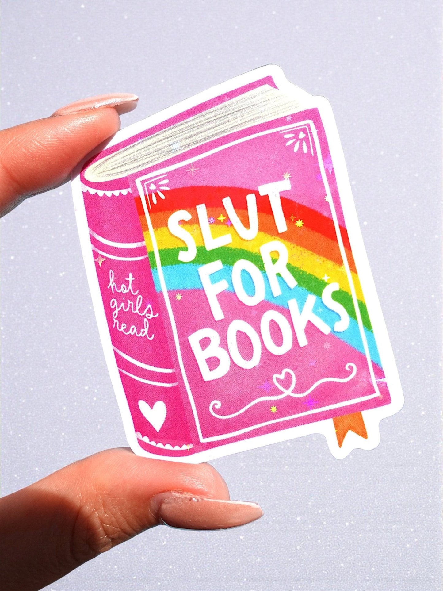 Slut For Books Sticker - Starry Skies Austin