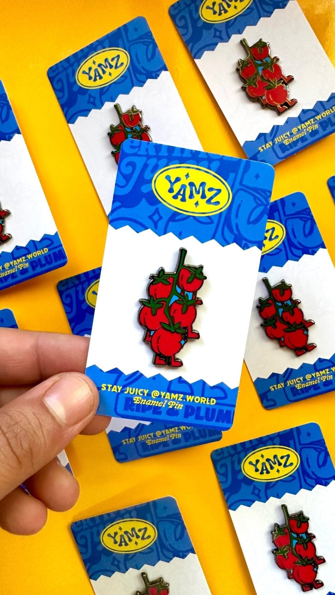Tomato Butts Pin - Starry Skies Austin