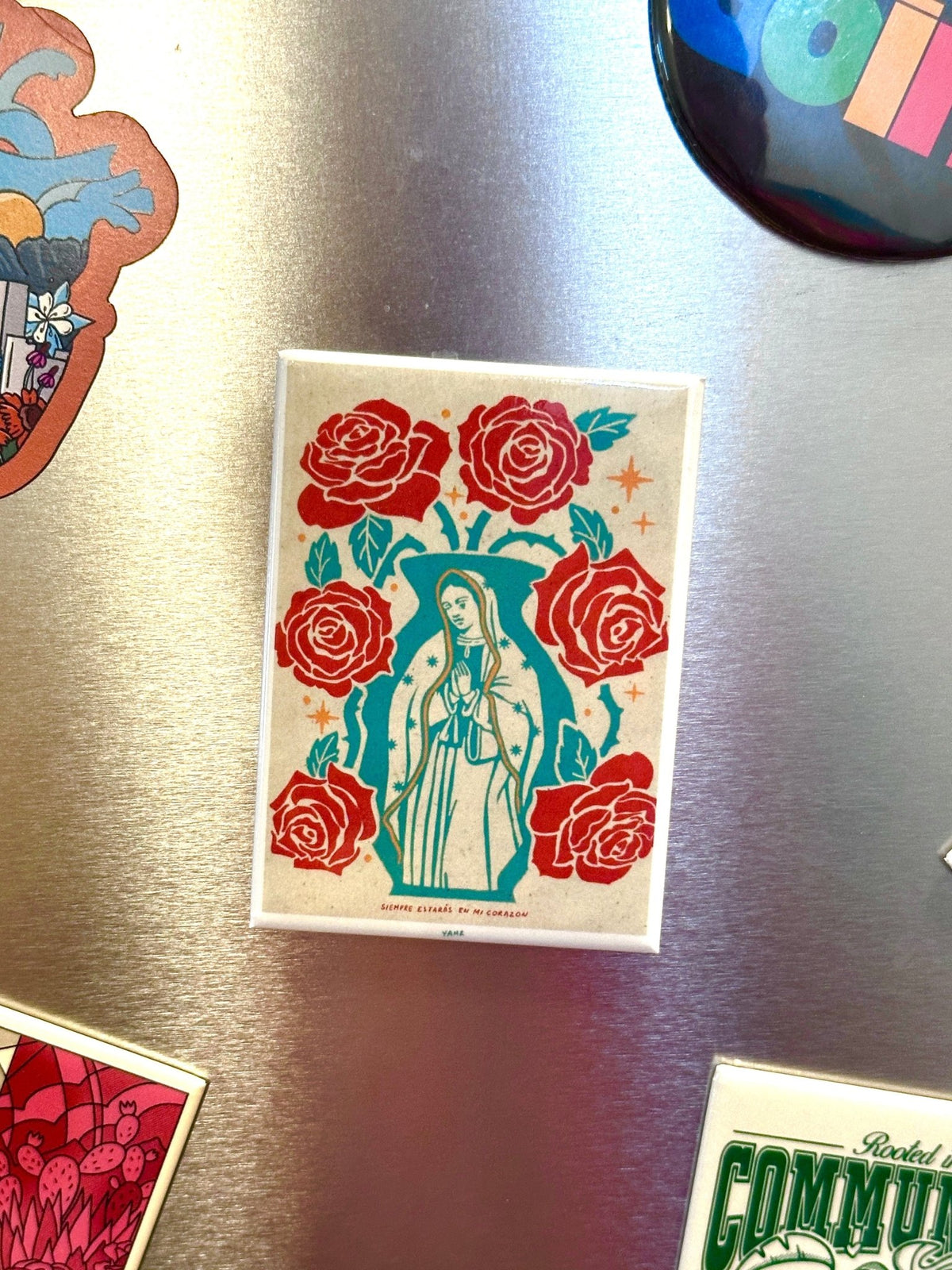 Virgencita Fridge Magnet - Starry Skies Austin