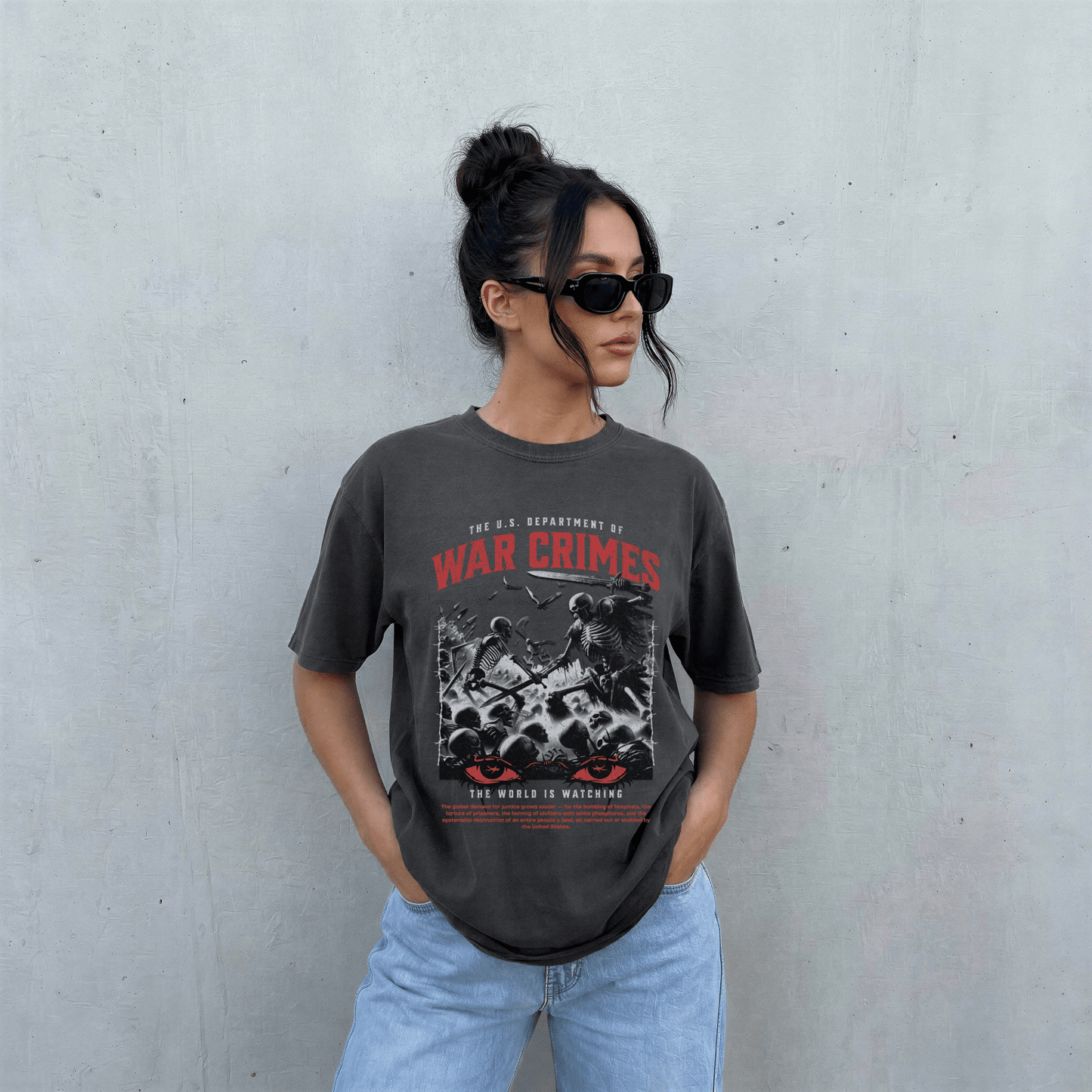 War Crimes Comfort Colors Tee - Starry Skies Austin