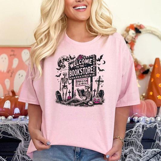 Welcome to the Bookstore Gildan Softstyle Shirt - Starry Skies Austin