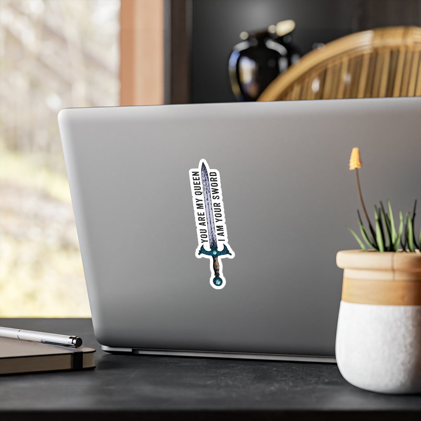 You Are My Queen, I Am Your Sword Sticker | Official Penn Cole Merchandise - Starry Skies Austin