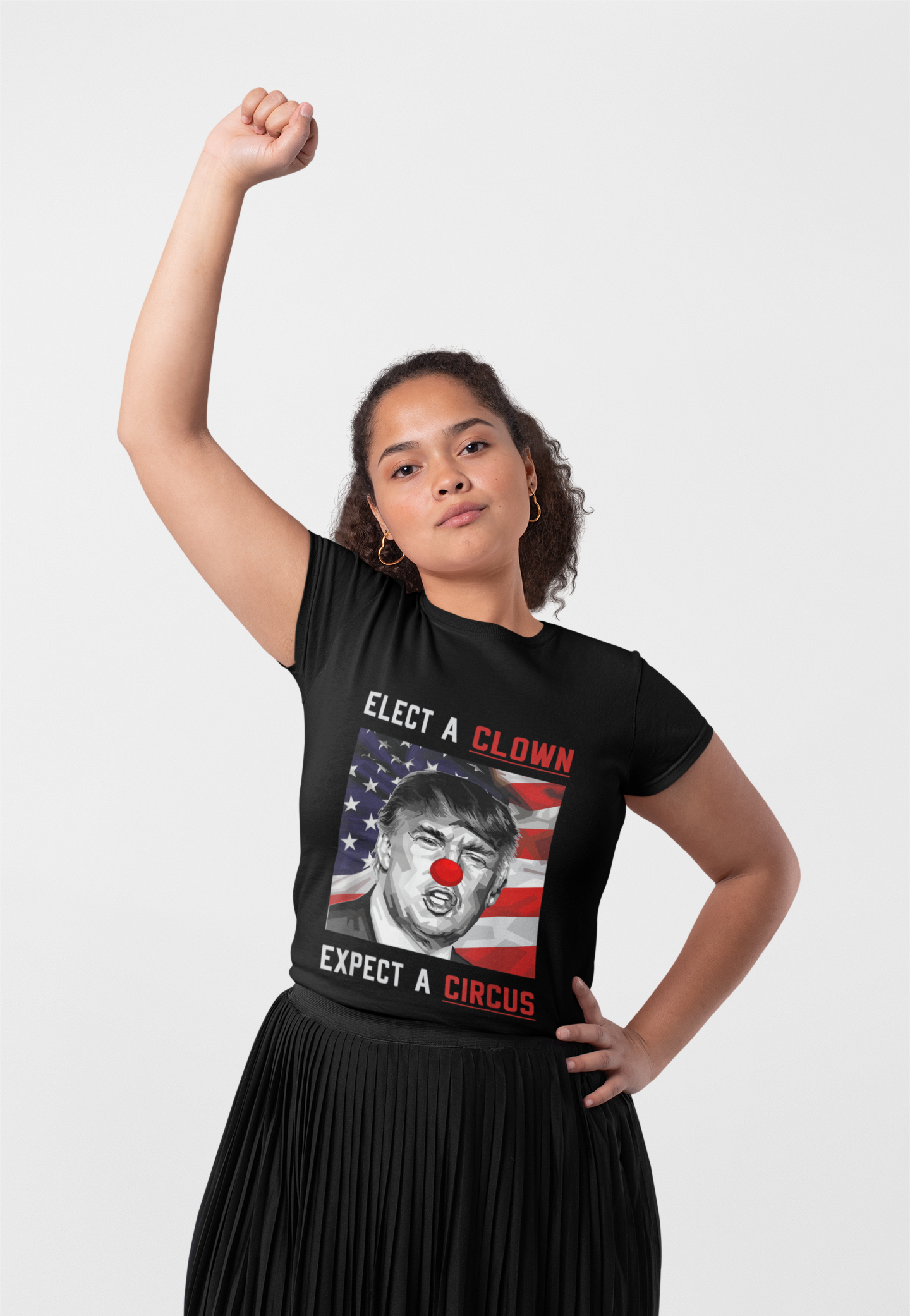 Trump Elect a Clown, Expect a Circus Softstyle Tee - Starry Skies Austin