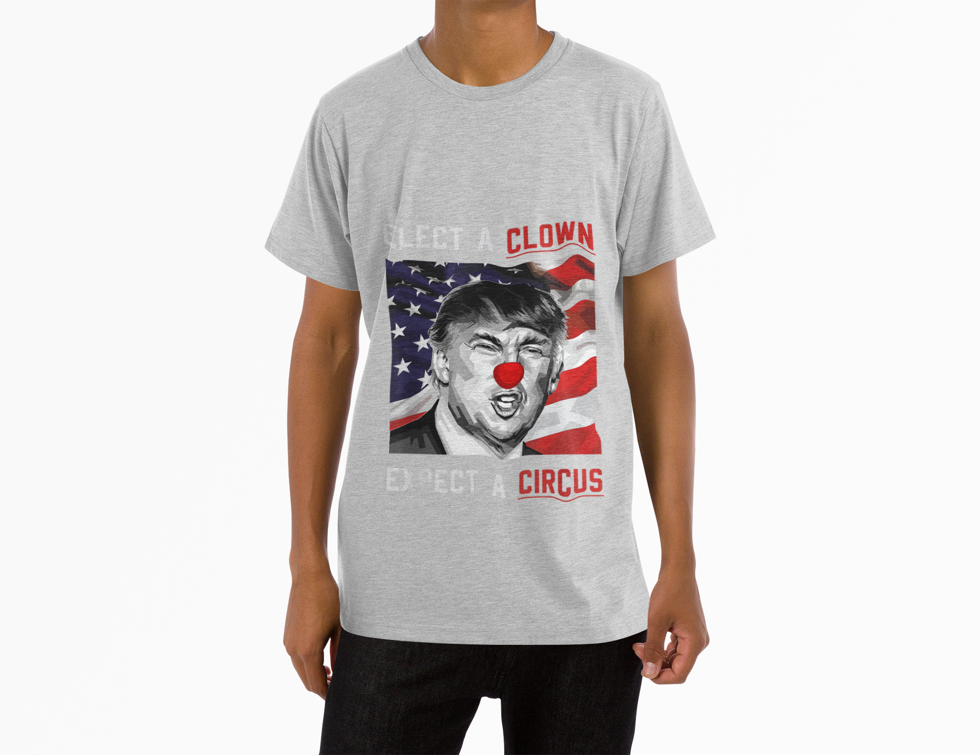 Trump Elect a Clown, Expect a Circus Softstyle Tee - Starry Skies Austin