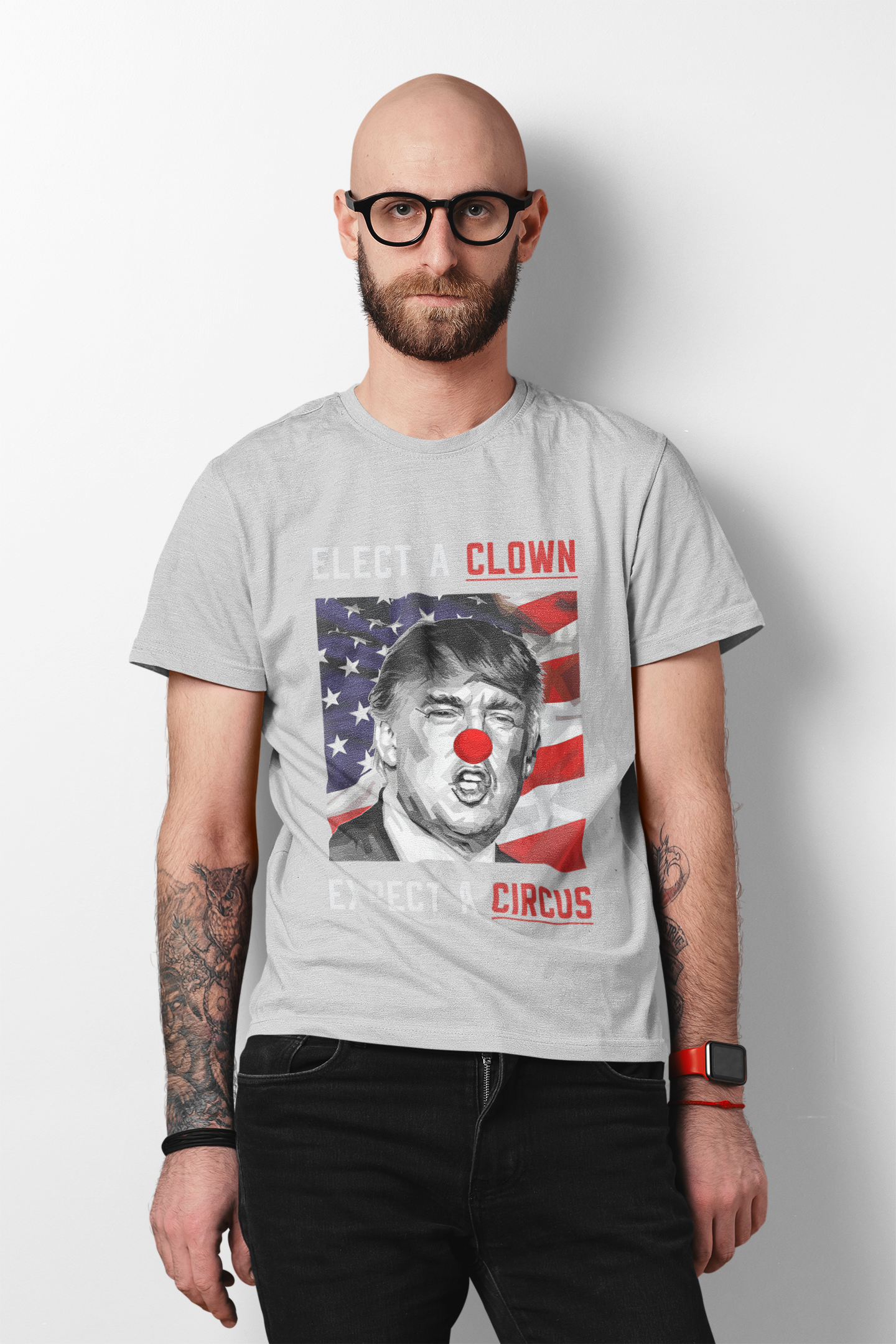 Trump Elect a Clown, Expect a Circus Softstyle Tee - Starry Skies Austin