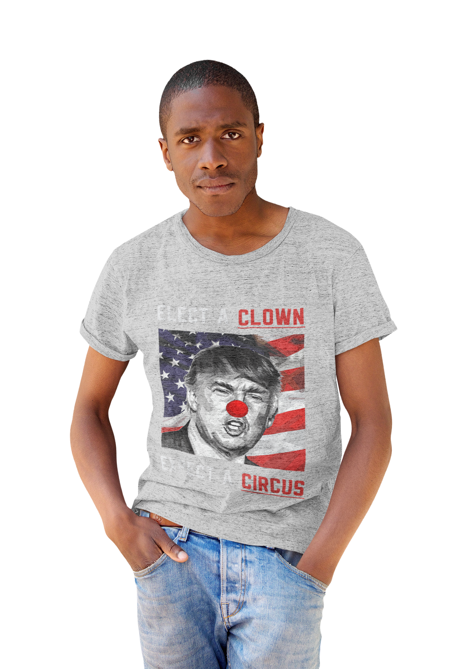 Trump Elect a Clown, Expect a Circus Softstyle Tee - Starry Skies Austin