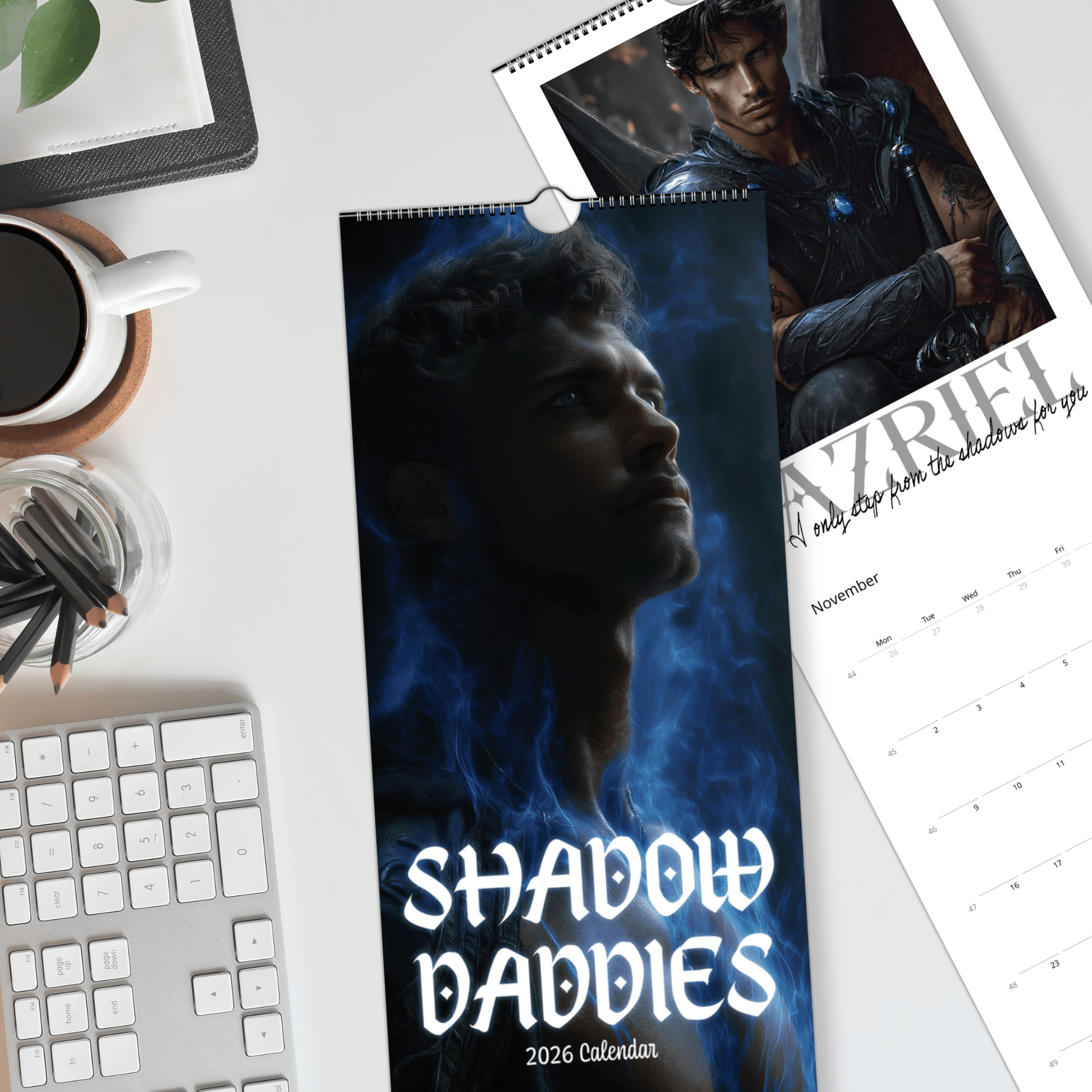 2026 Shadow Daddy Book Boyfriend Wall Calendar - Starry Skies Austin