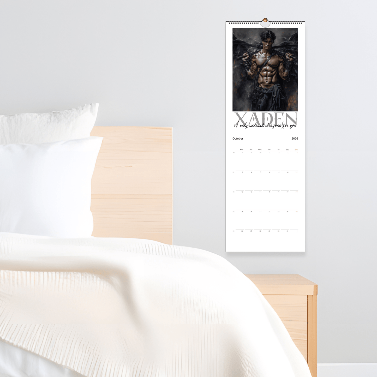 2026 Shadow Daddy Book Boyfriend Wall Calendar - Starry Skies Austin