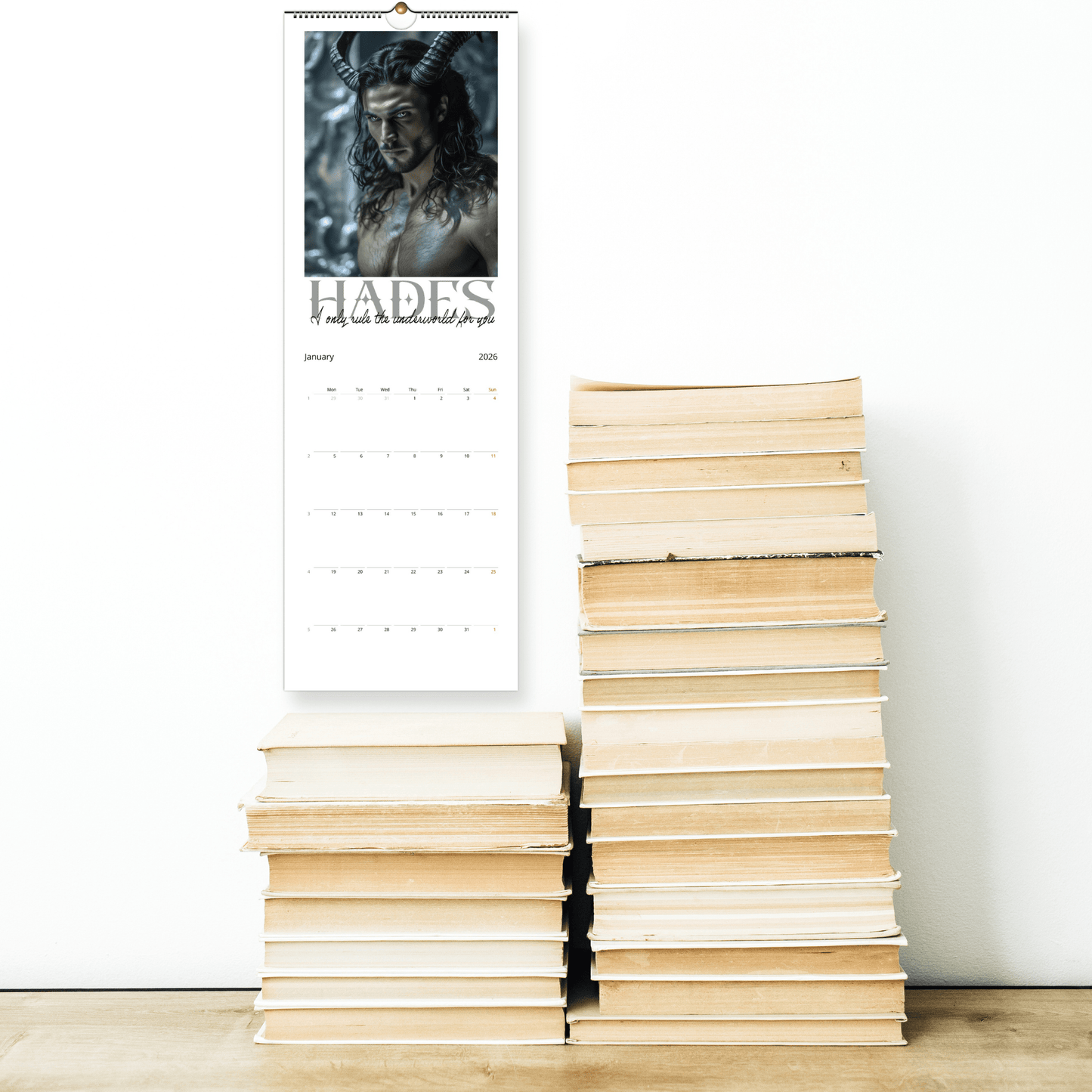 2026 Shadow Daddy Book Boyfriend Wall Calendar - Starry Skies Austin