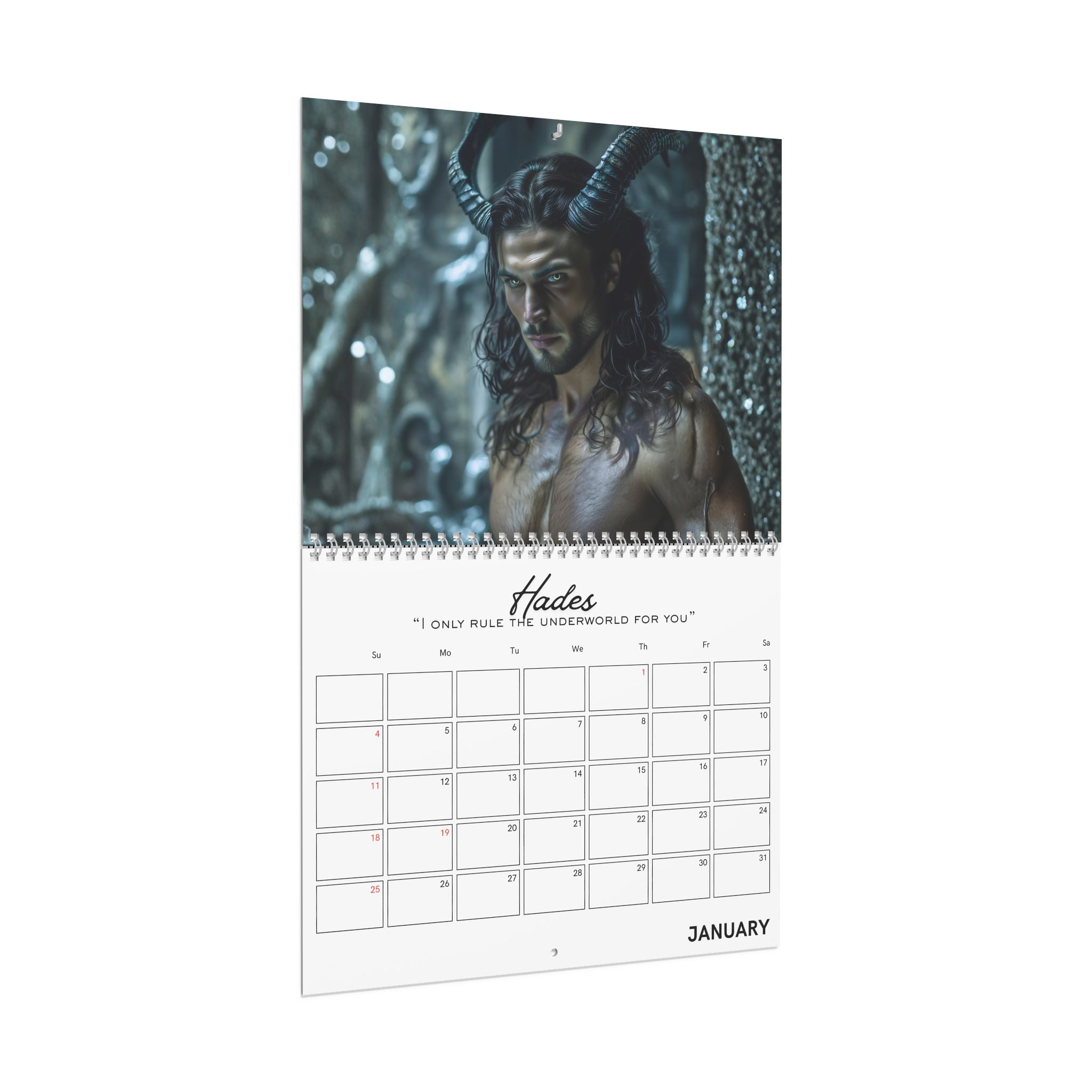 2026 Shadow Daddy Book Boyfriend Wall Calendar - Horizontal - Starry Skies Austin