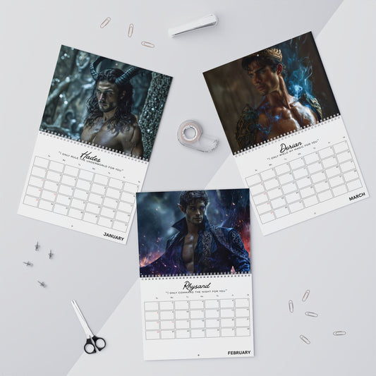 2026 Shadow Daddy Book Boyfriend Wall Calendar - Horizontal - Starry Skies Austin