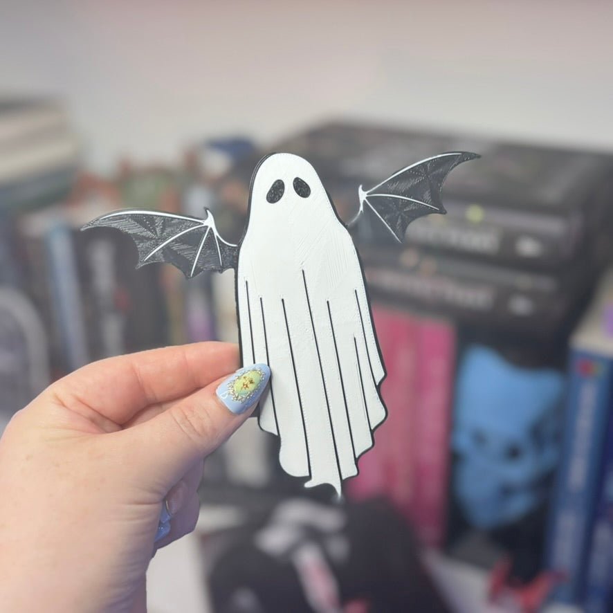 3d Printed Bat Boy Ghost Bookmark - Starry Skies Austin