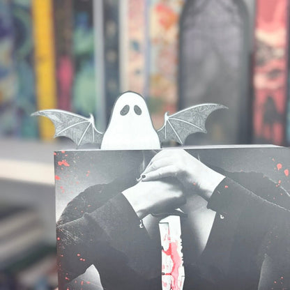 3d Printed Bat Boy Ghost Bookmark - Starry Skies Austin