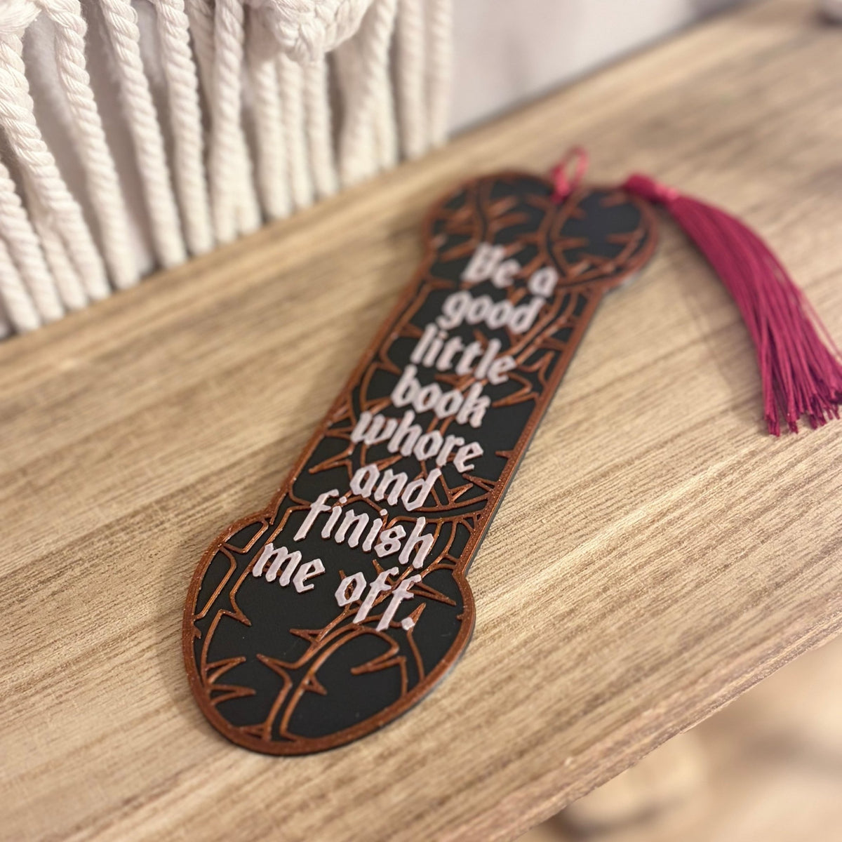 3d Printed Be a Good Little Book Whore and Finish Me Off Bookmark - Starry Skies Austin