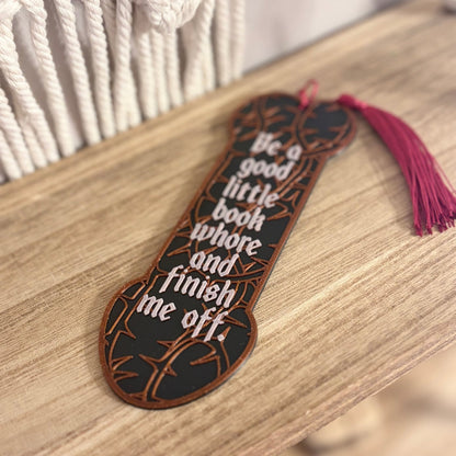 3d Printed Be a Good Little Book Whore and Finish Me Off Bookmark - Starry Skies Austin