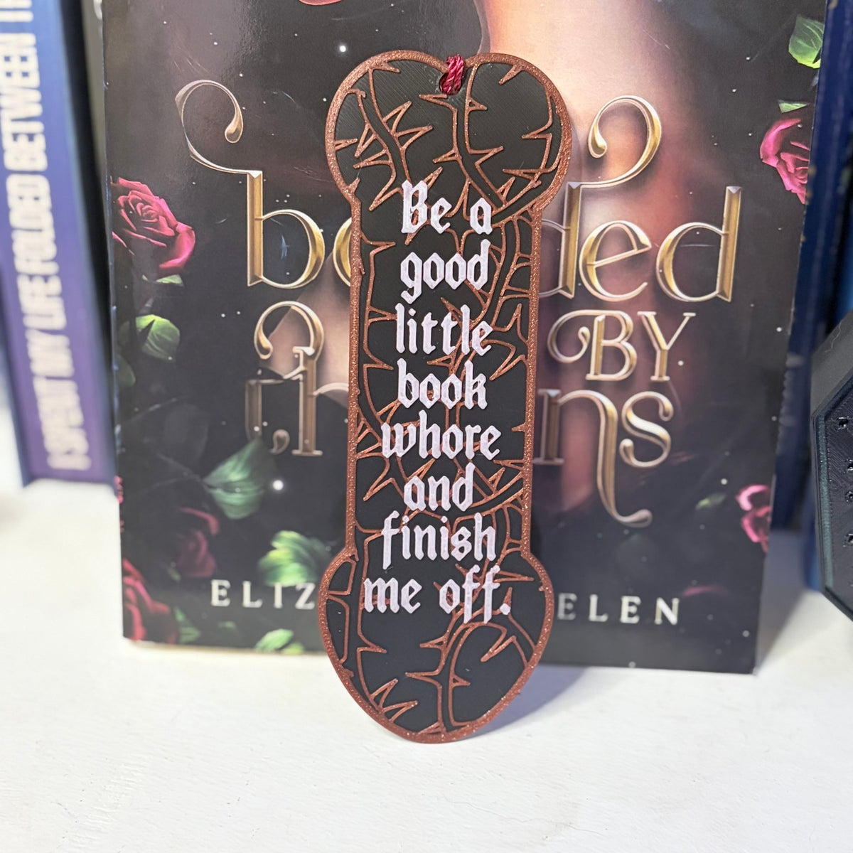 3d Printed Be a Good Little Book Whore and Finish Me Off Bookmark - Starry Skies Austin