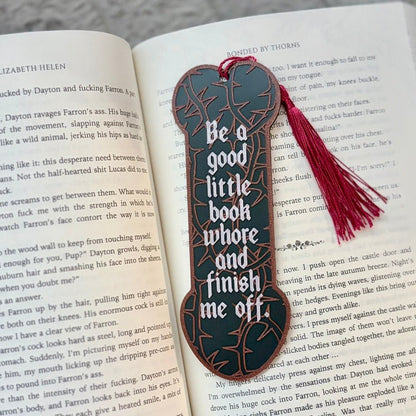 3d Printed Be a Good Little Book Whore and Finish Me Off Bookmark - Starry Skies Austin